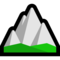 Mountain emoji on Microsoft